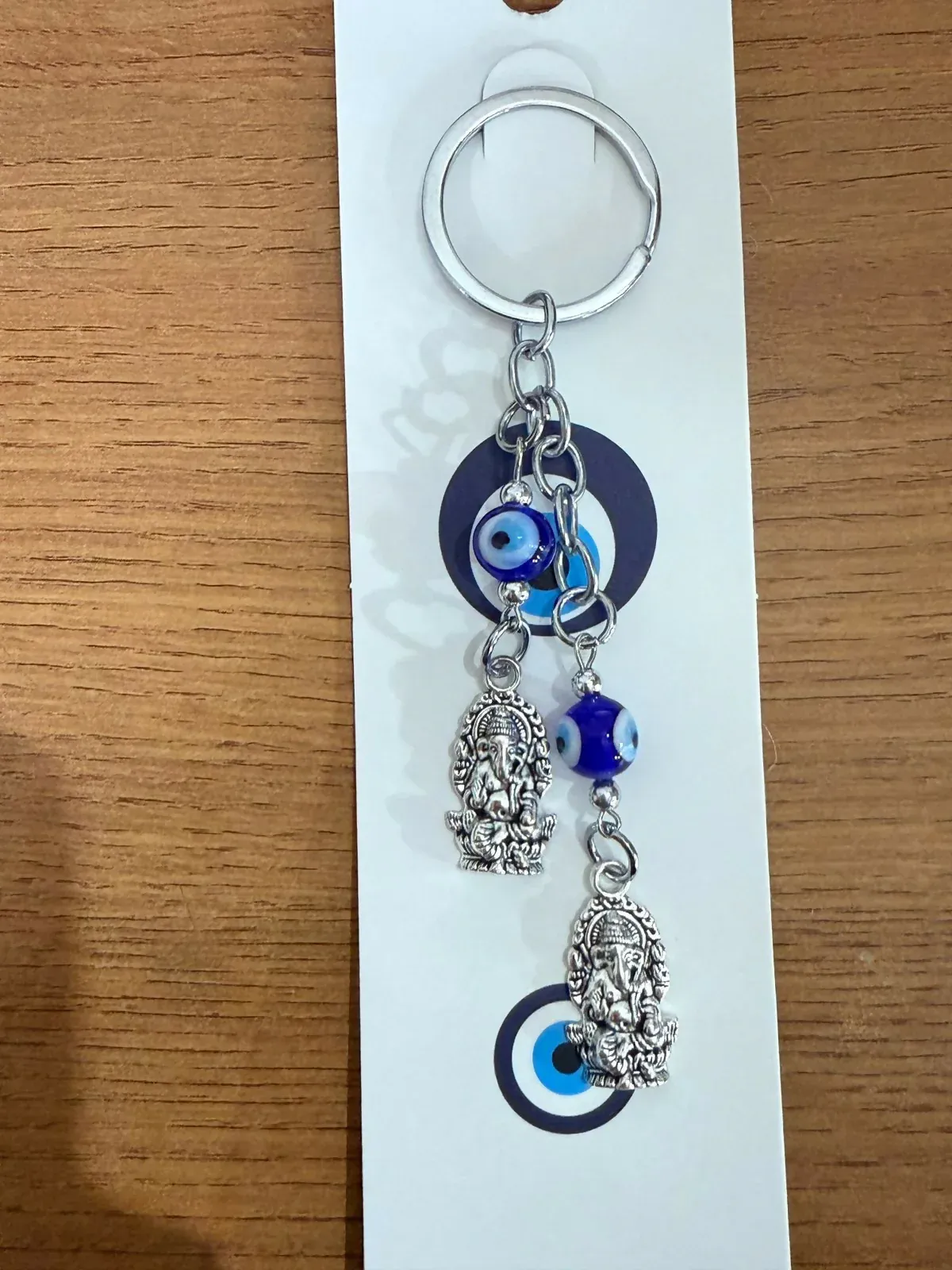 Ganesh Evil Eye Keychain – Stylish Protection for Keys & Bags - Detailed Feature View 4