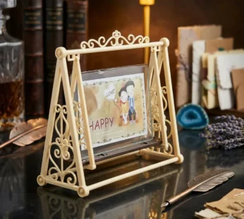 Rotating Swing Photo Frame – Vintage Dual-Sided 5×7 Display