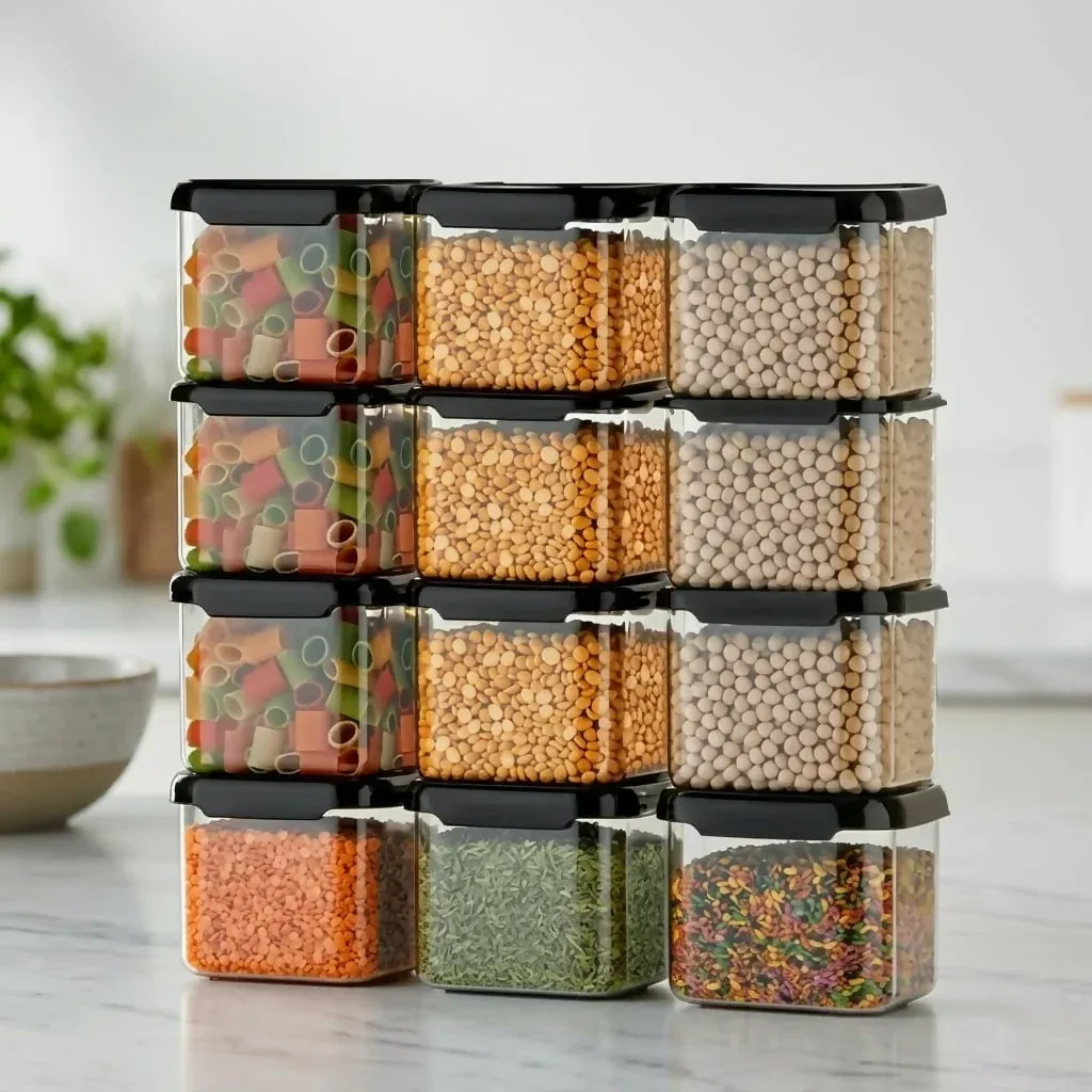 Premium Food Storage Containers – Space-Saving & Airtight for Freshness - Buy Online at Alikart