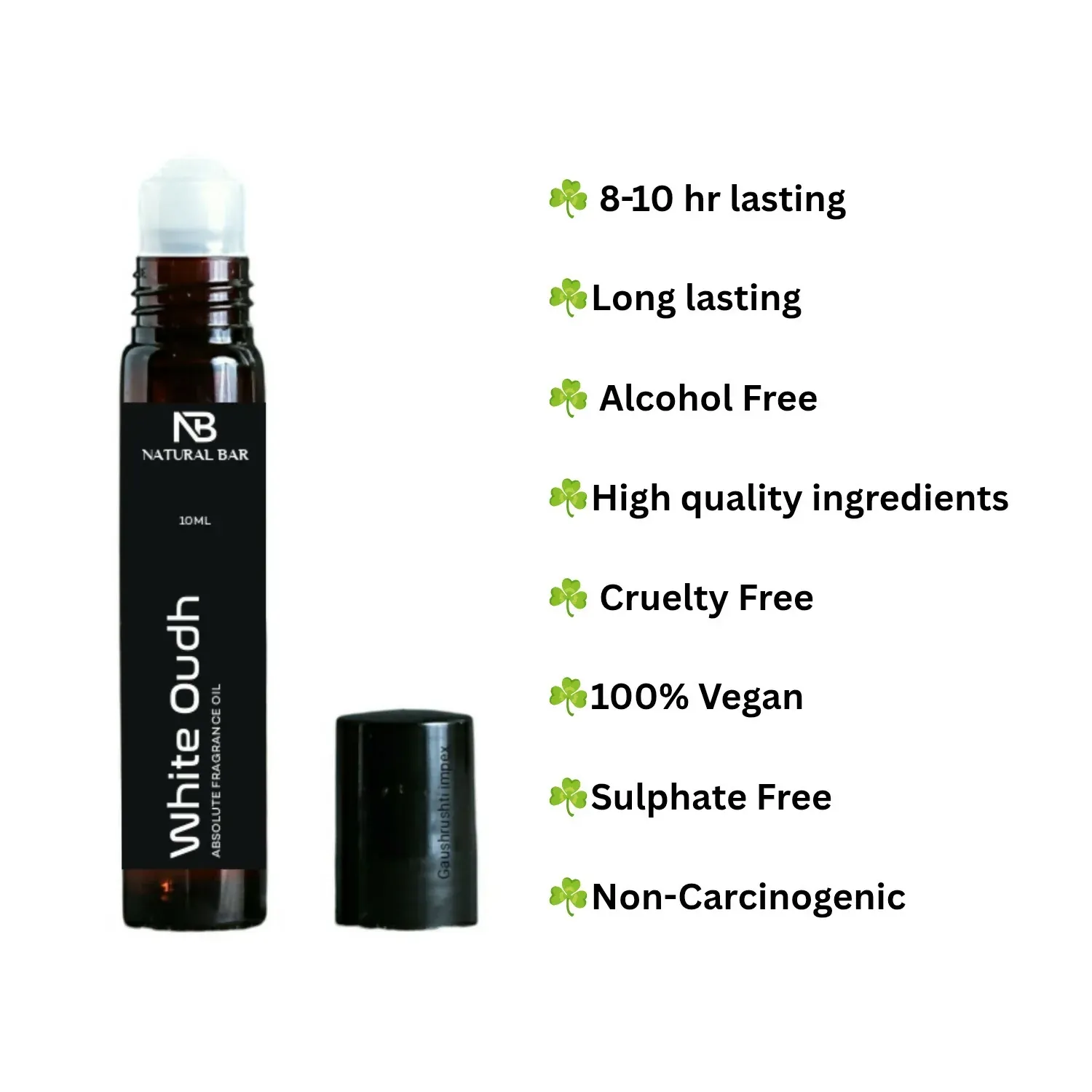 White Oud Attar Roll-On – Long-lasting Non Alcoholic Perfume - Detailed Feature View 2