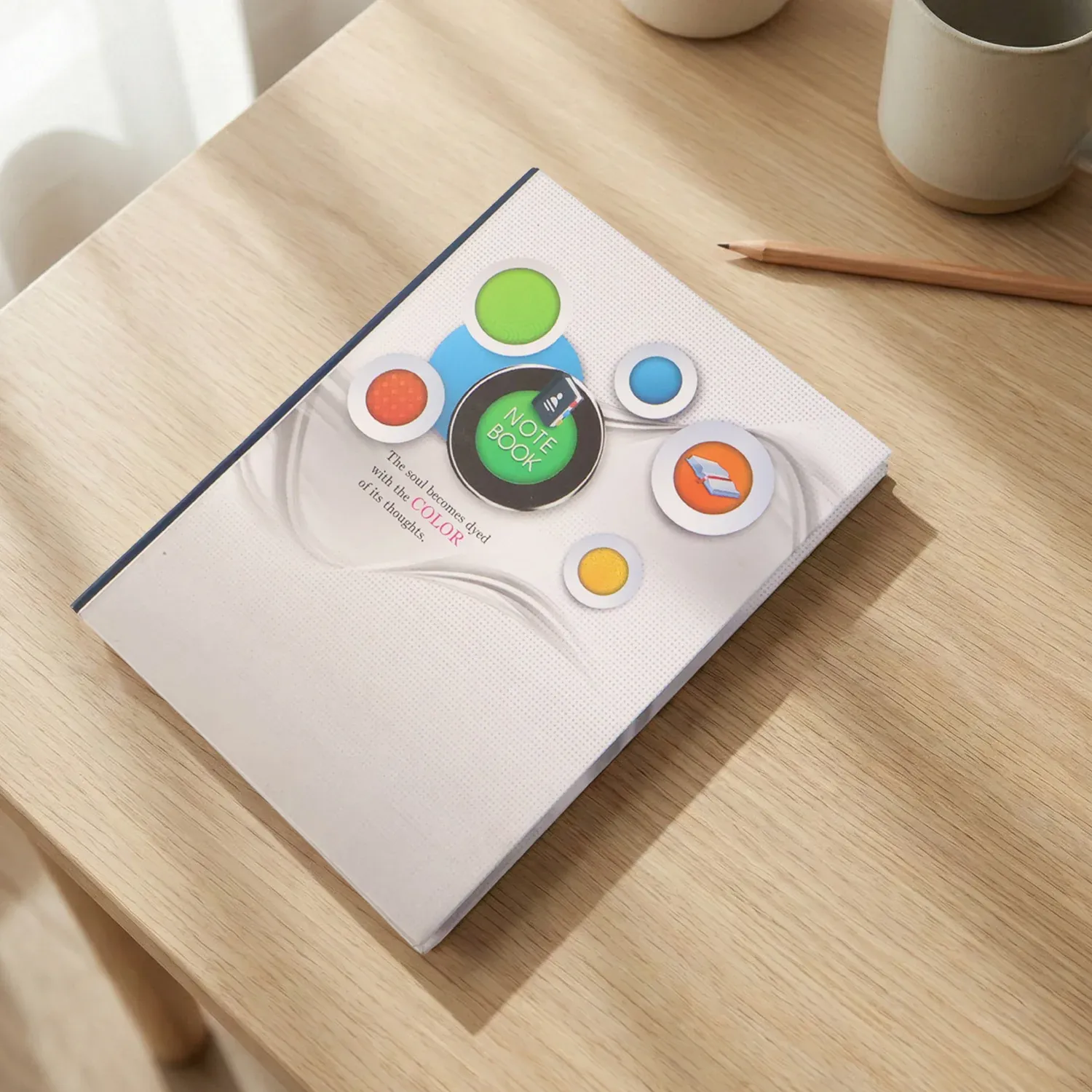 Hardbound Ruled Diary – Durable 100-Page Notebook 240x180mm - Detailed Feature View 5