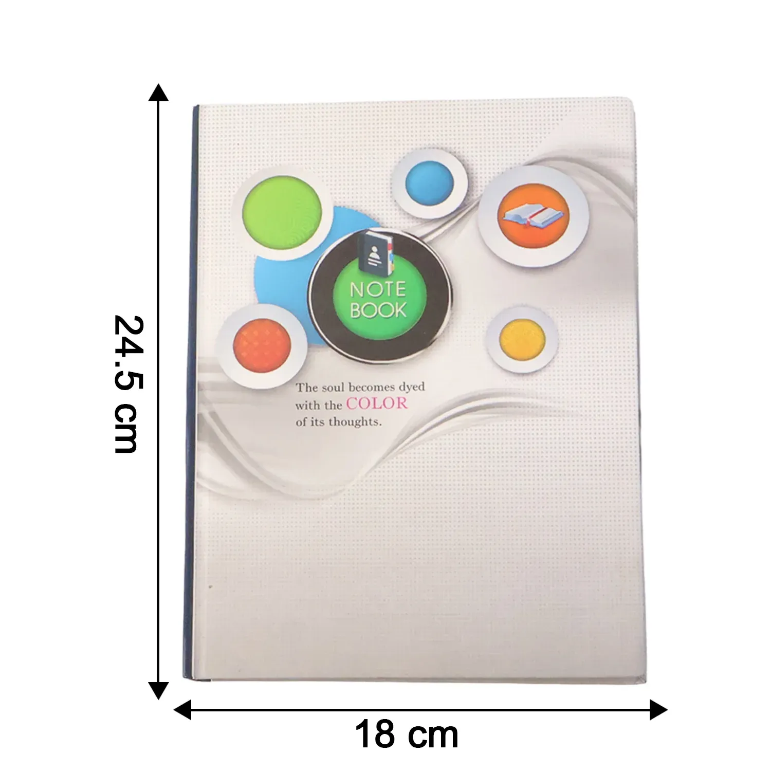 Hardbound Ruled Diary – Durable 100-Page Notebook 240x180mm - Detailed Feature View 3