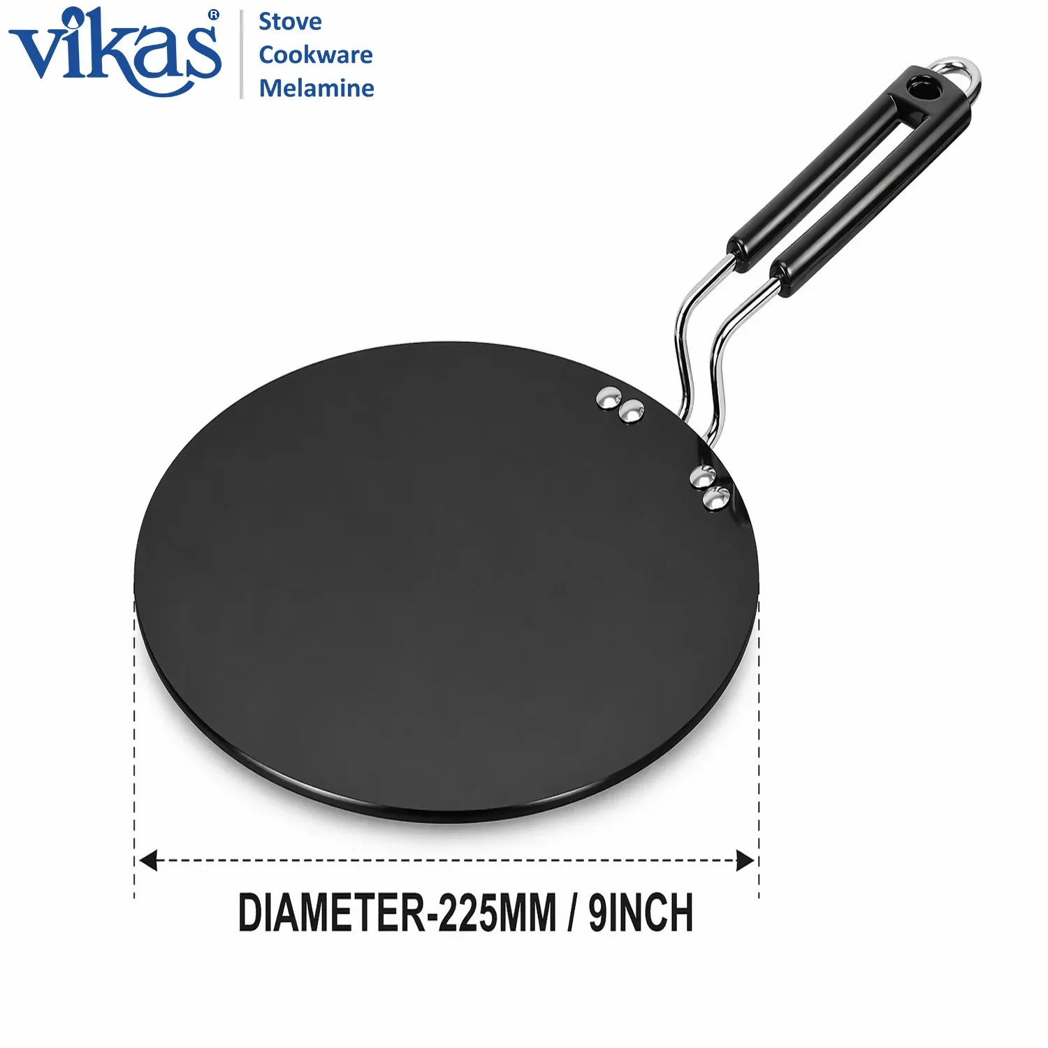 Premium Vikas Hard Anodized Roti Tawa – Even Heat & Non-Reactive Surface - Buy Online at Alikart