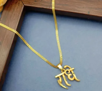 Radhe Pendant Necklace – Elegant Gold Plated Chain for Women