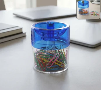 Magnetic Pin & Paper Clip Dispenser – Compact Desk Organizer for Office & Home