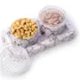 Premium Airtight Dry Fruit Containers – Elegant Black & Gold Marble Set - Buy Online at Alikart