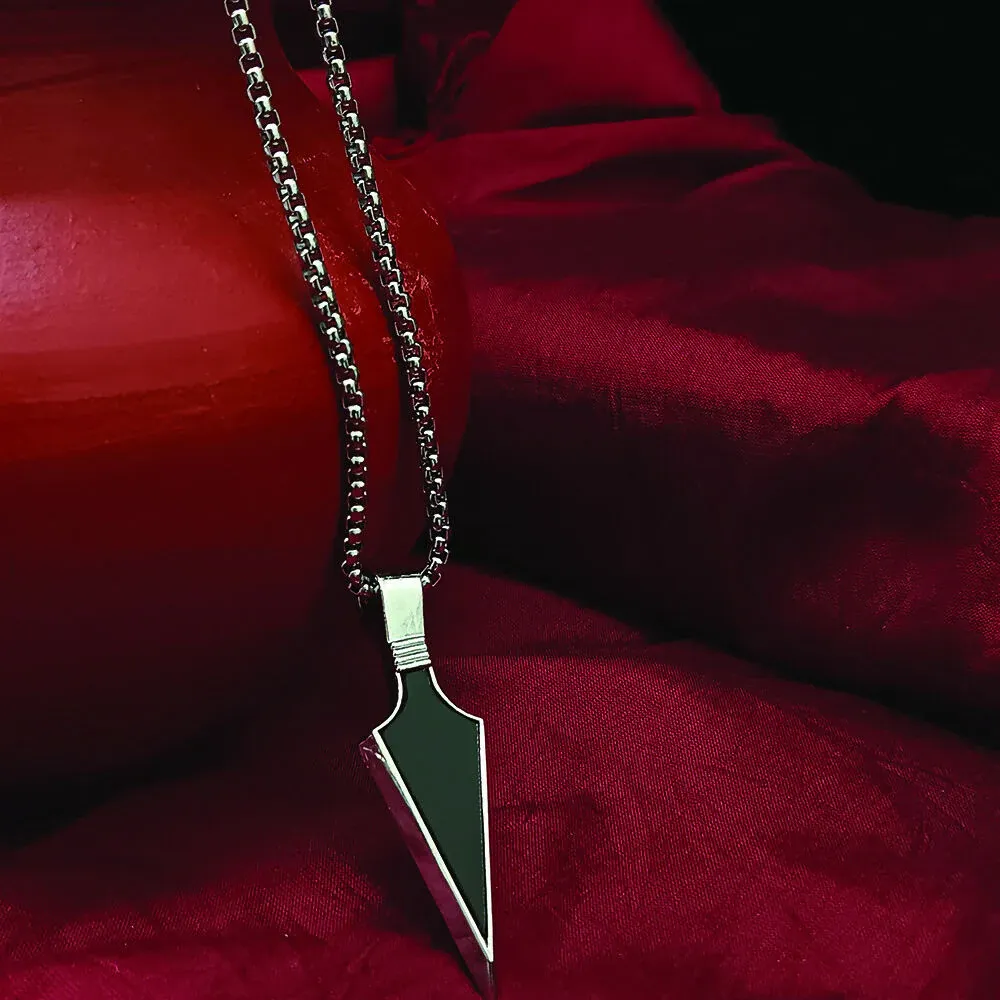 Premium Silver Arrow Pendant Chain – Stylish and Durable Men’s Accessory - Buy Online at Alikart