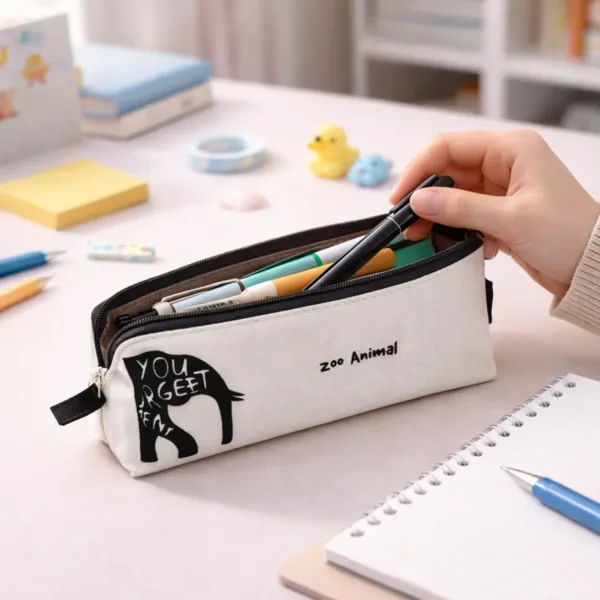 Canvas Pencil Pouch – Multipurpose & Durable Organizer