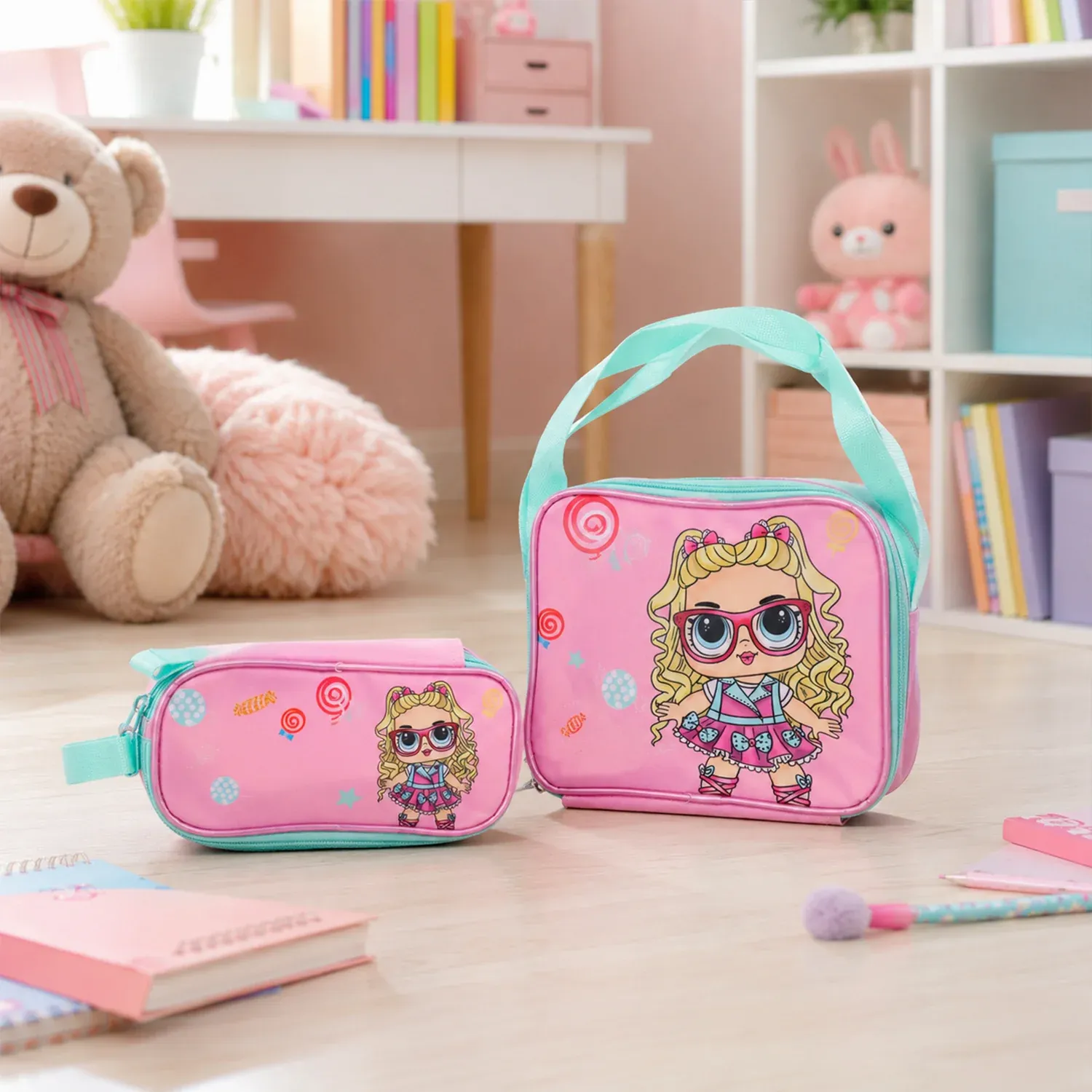 Kids School Bag Set – 5-in-1 Combo for School | Little Fashionistas - Detailed Feature View 4
