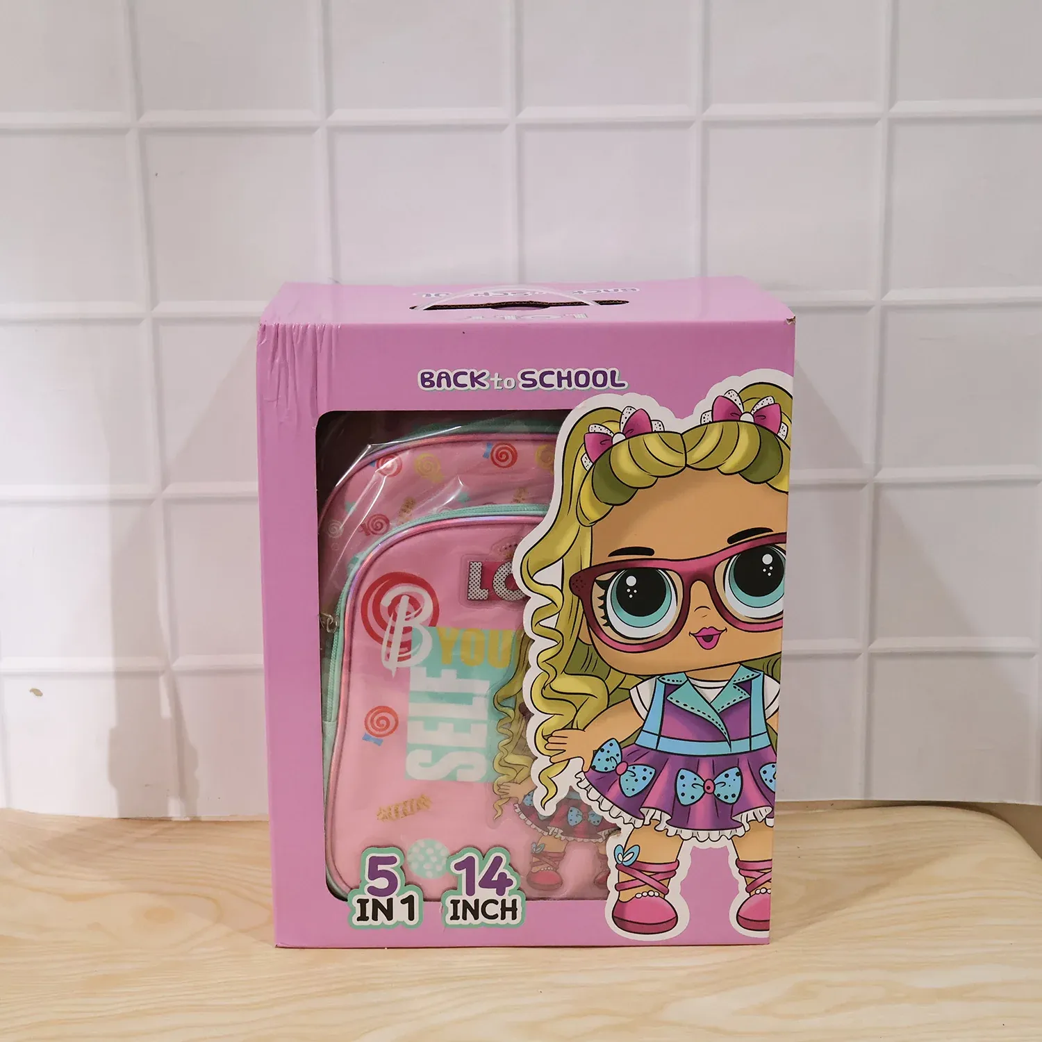Kids School Bag Set – 5-in-1 Combo for School | Little Fashionistas - Detailed Feature View 6