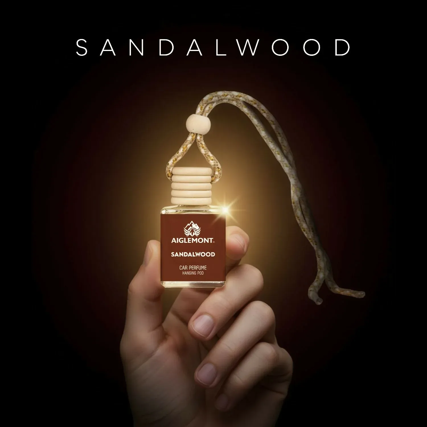 Premium Sandalwood Car Perfume – Long-Lasting Hanging Fragrance - Buy Online at Alikart