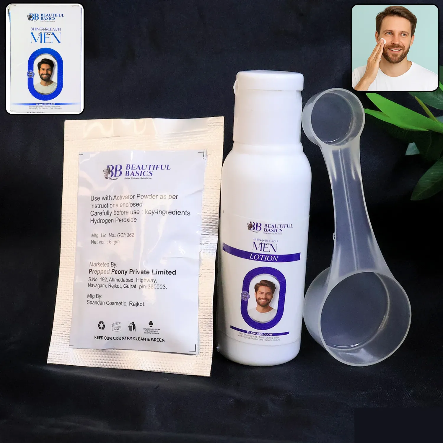 Premium Men's Skin Brightening Bleach Cream Kit – Quick Natural Glow - Buy Online at Alikart