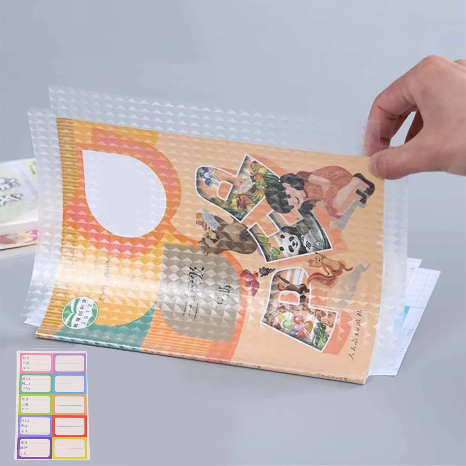 Transparent Adhesive Book Covers – 30 Pc Mix Size Set - Detailed Feature View 5