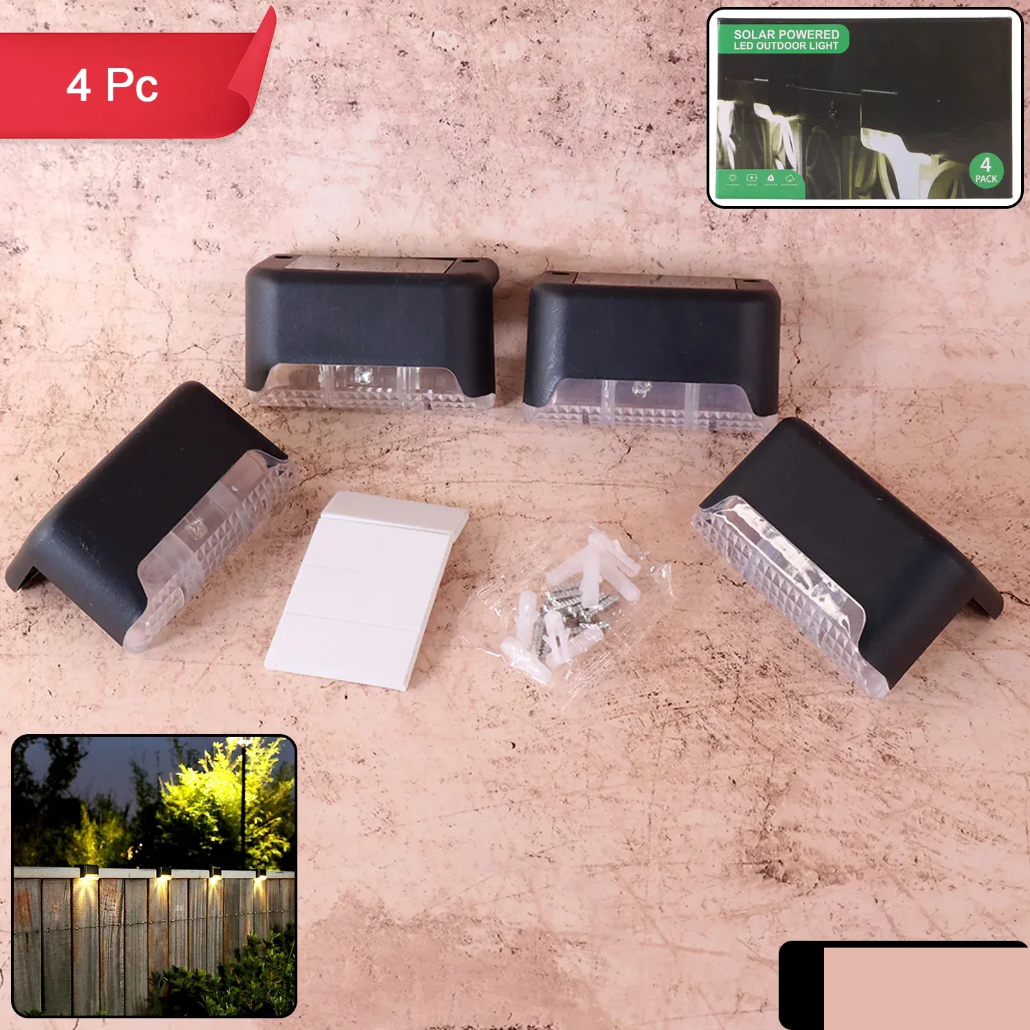 Solar Stair Lights – Waterproof Auto On/Off | Garden Vera - Detailed Feature View 1