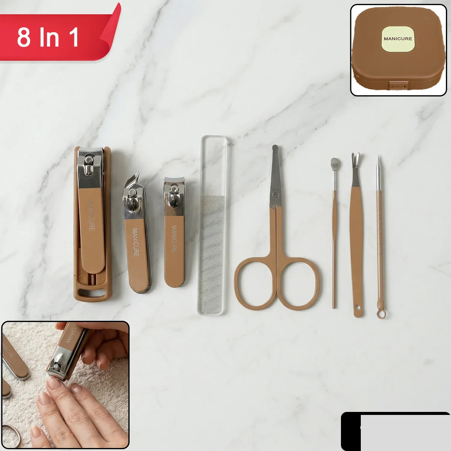 Premium Manicure Pedicure Kit – Complete Nail Care Tools Set for Home & Travel - Buy Online at Alikart