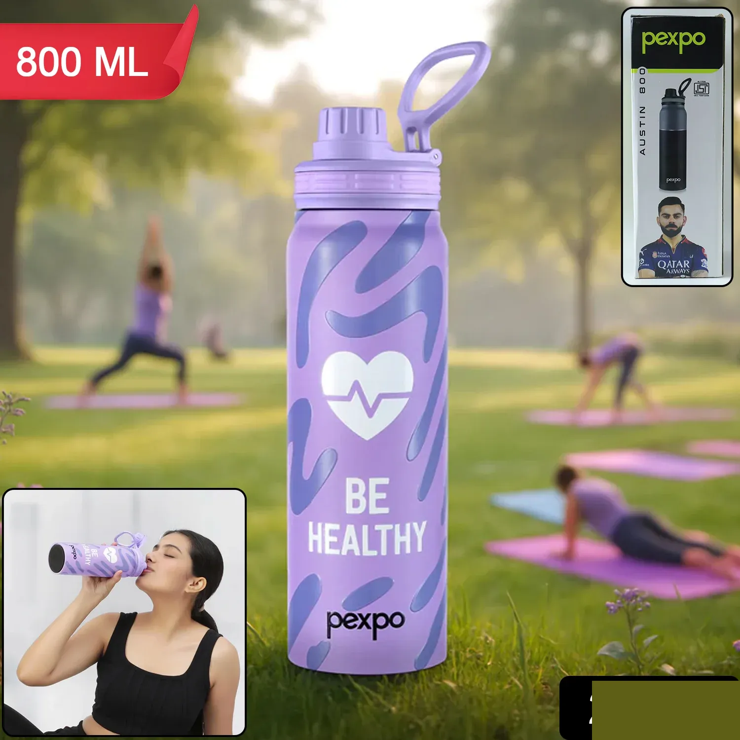 Stainless Steel Water Bottle – Leakproof & Insulated for Daily Use - Detailed Feature View 1