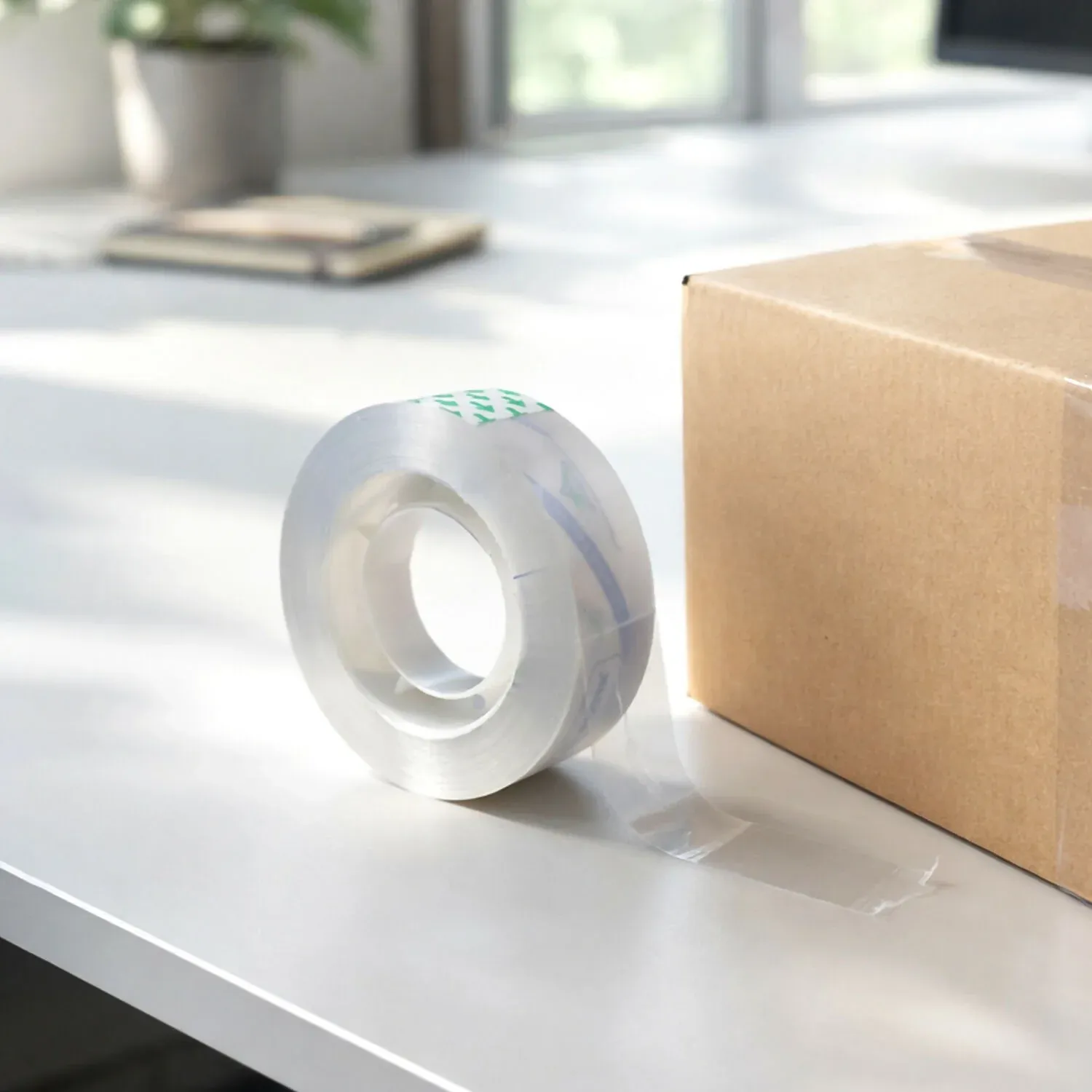 Crystal Clear Cello Tape – Strong Adhesive for Packing & Wrapping - Detailed Feature View 1
