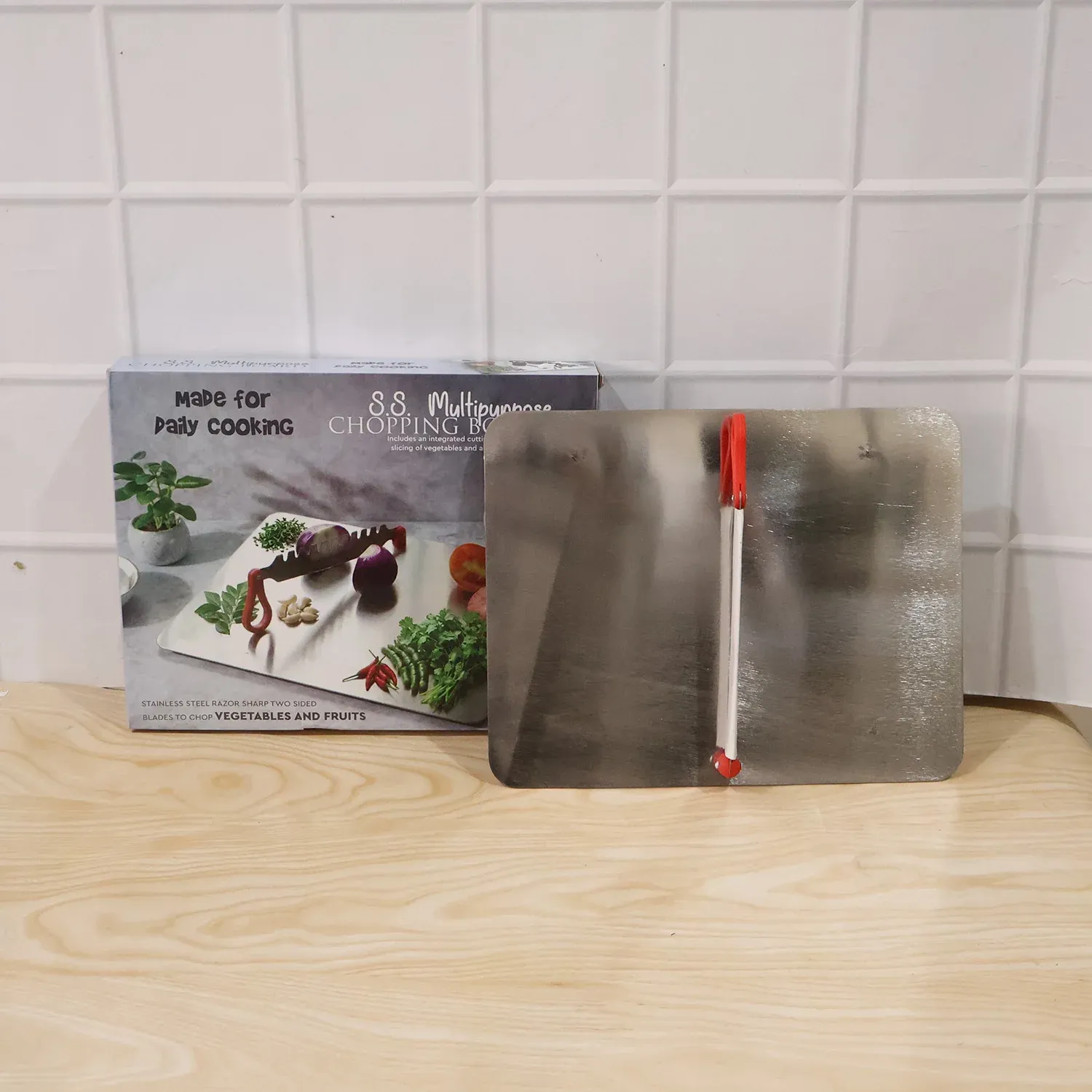 Stainless Steel Multipurpose Chopping Board – Hygienic & Durable for Kitchen - Detailed Feature View 8