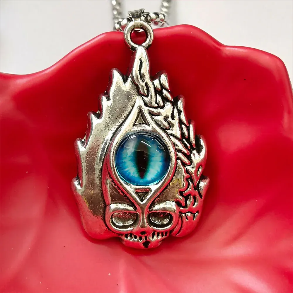 Demon Devil's Eye Pendant – Bold Symbolic Jewellery Design - Detailed Feature View 4