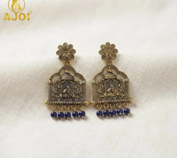 Antique Temple Doli Earrings – Vintage Ethnic Jewelry for Festive Looks