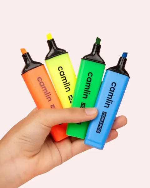 Highlighter Pens Set – 5 Assorted Vibrant Colours for Clear Marking