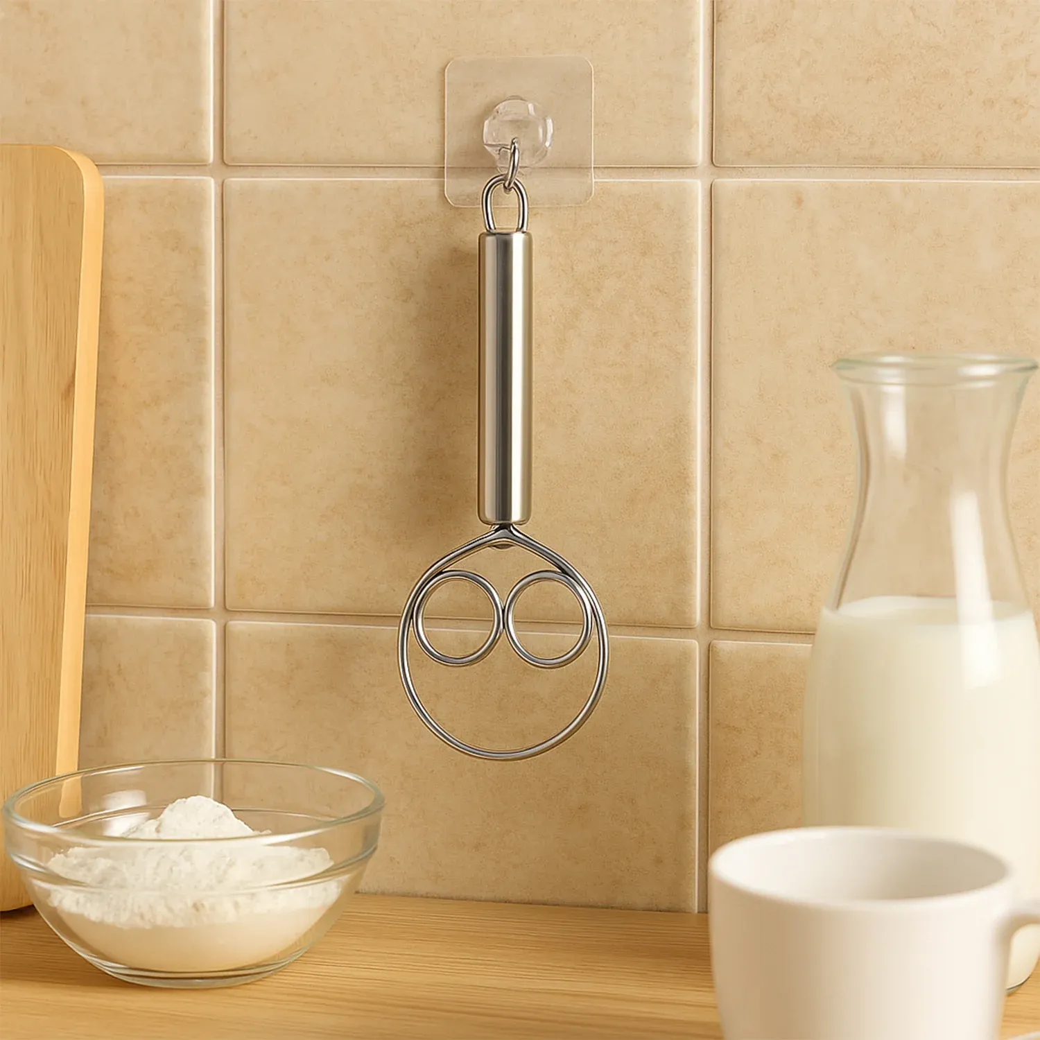 Premium Stainless Steel Spiral Hand Whisk Set – Efficient & Durable - Buy Online at Alikart
