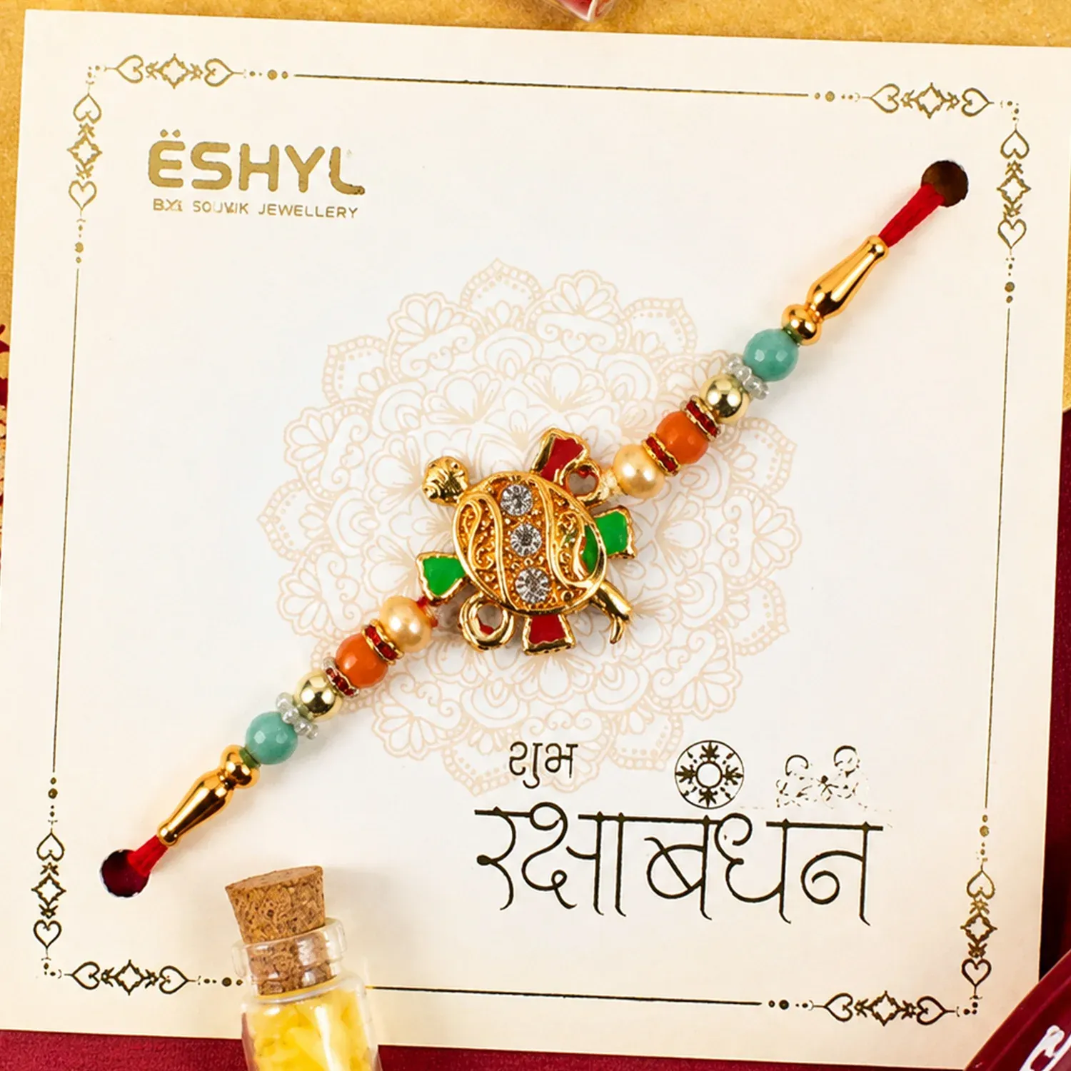 Premium Tortoise Design Rakhi – Stylish & Comfortable for Raksha Bandhan - Buy Online at Alikart