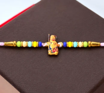 Hanuman Ji Rakhi – Colorful Beads with Soft Thread for Bhaiya