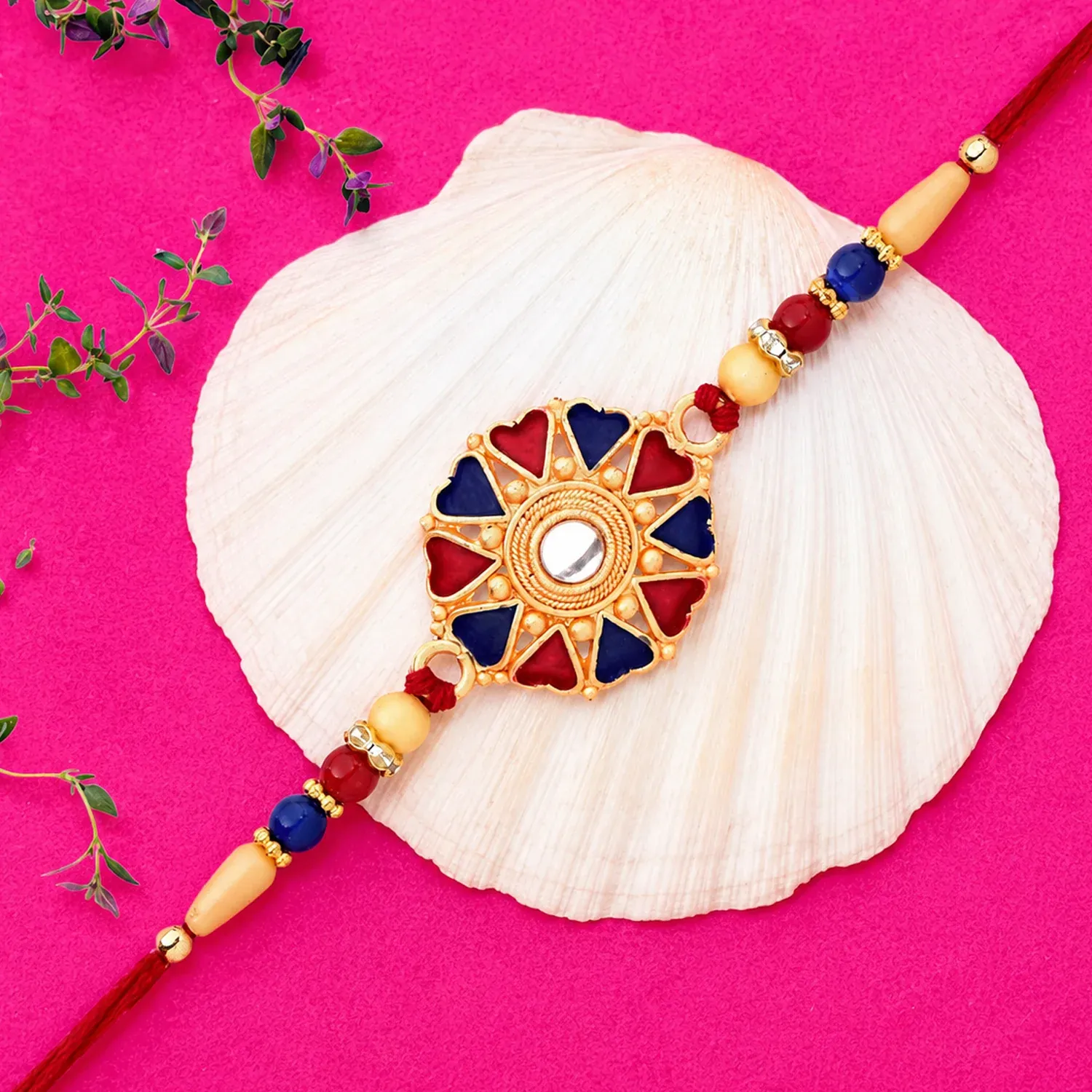 Traditional Rakhi – Handcrafted & Skin-Friendly for Raksha Bandhan - Detailed Feature View 1
