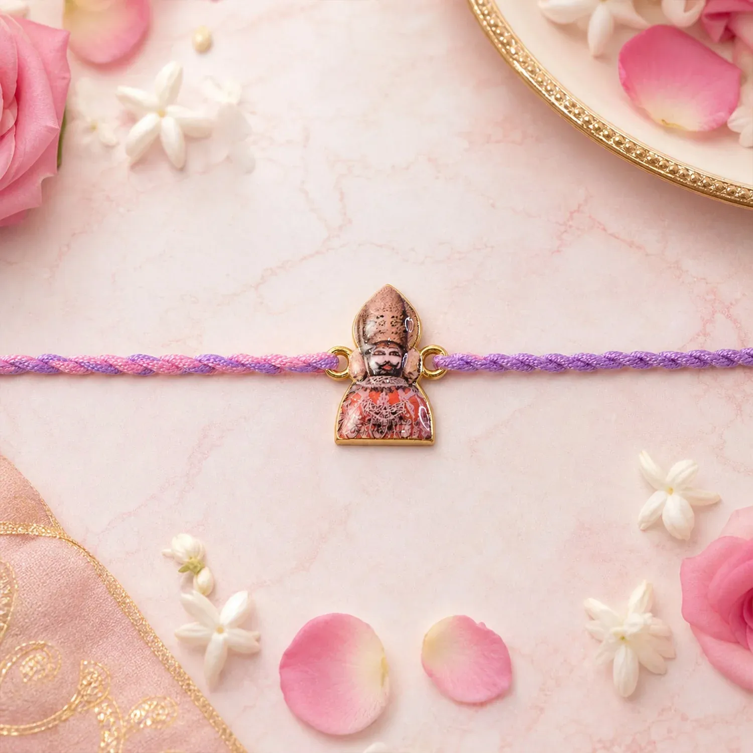 Religious Fancy Dori Rakhi – Stylish, Elegant & Perfect for Brothers - Detailed Feature View 3