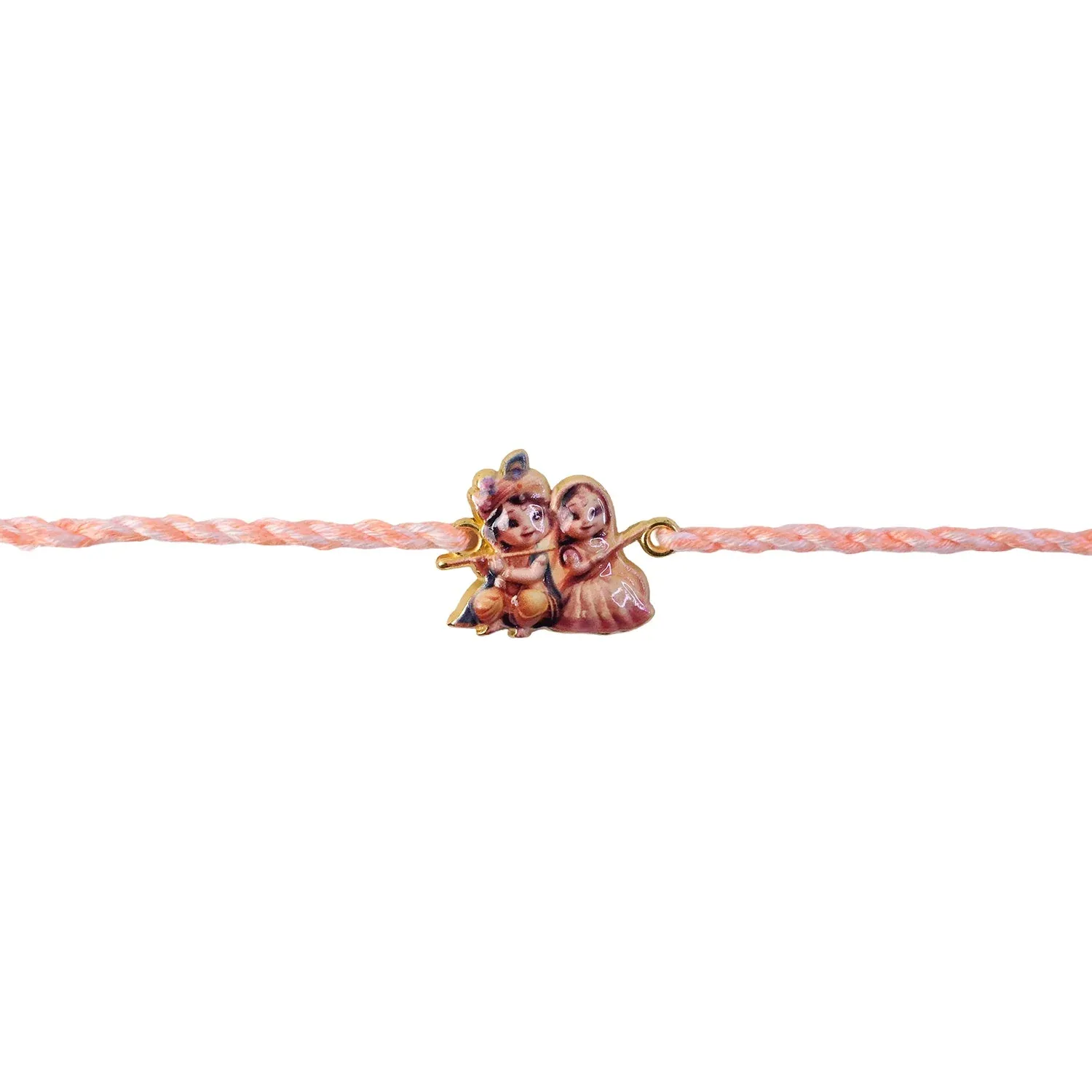 Radha Krishna Rakhi, Stylish & Light for Raksha Bandhan - Detailed Feature View 4