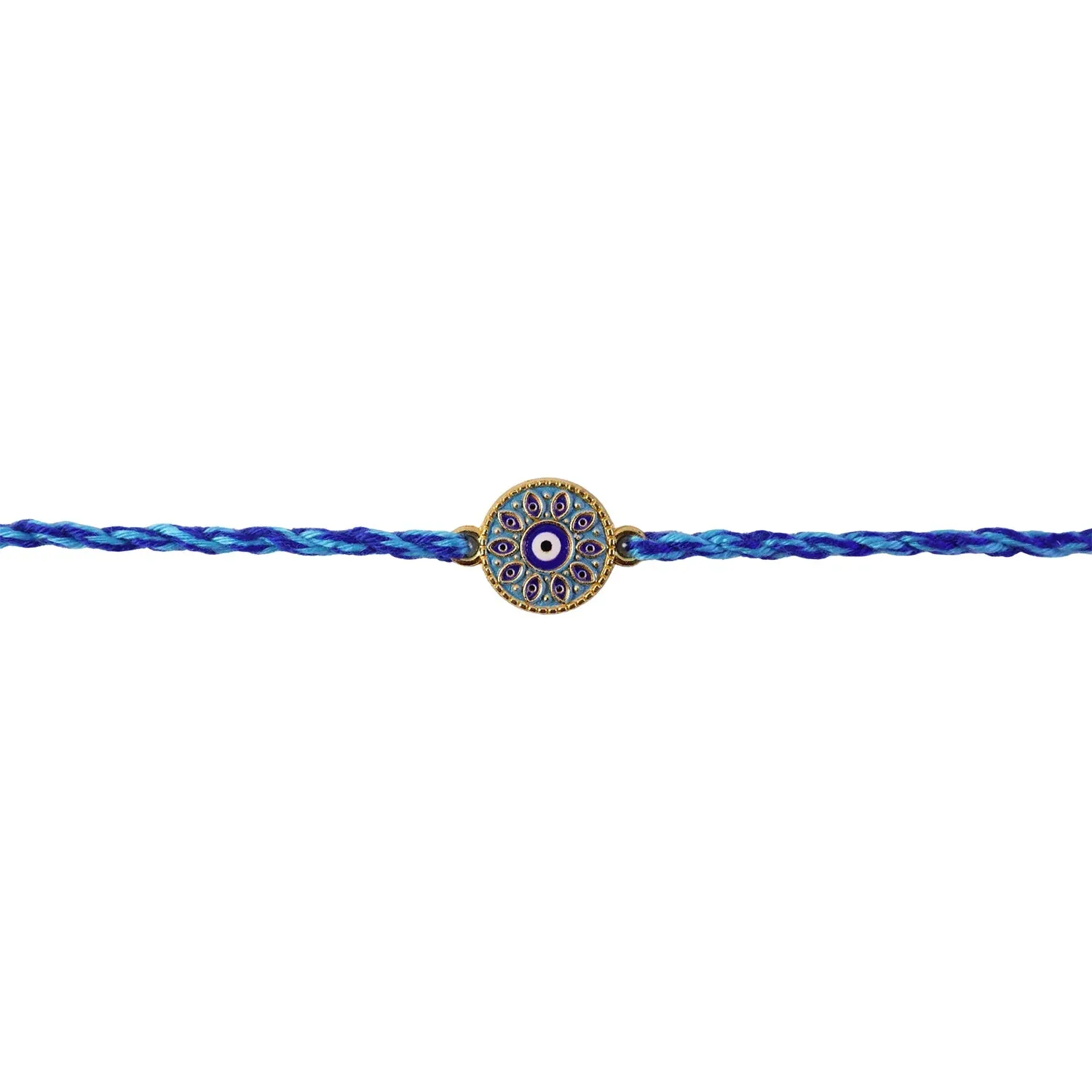 Rakshabandhan Blue Evil Eye Rakhi – Stylish & Protective Design - Detailed Feature View 4