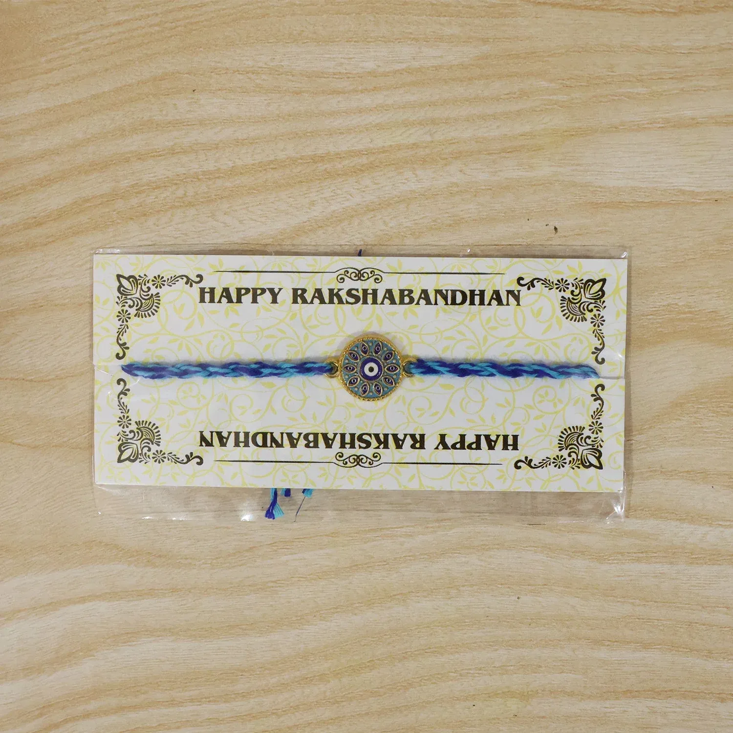 Rakshabandhan Blue Evil Eye Rakhi – Stylish & Protective Design - Detailed Feature View 3