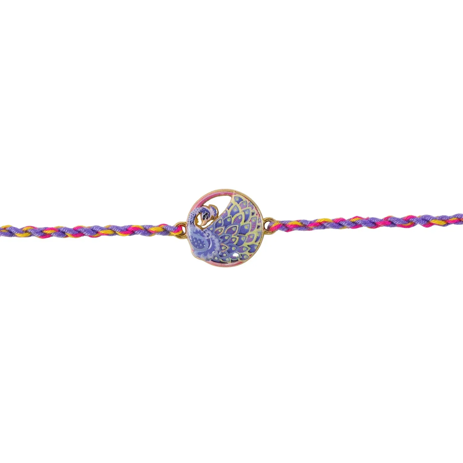 Peacock Rakhi – Elegant Designer Thread for Brothers - Detailed Feature View 4