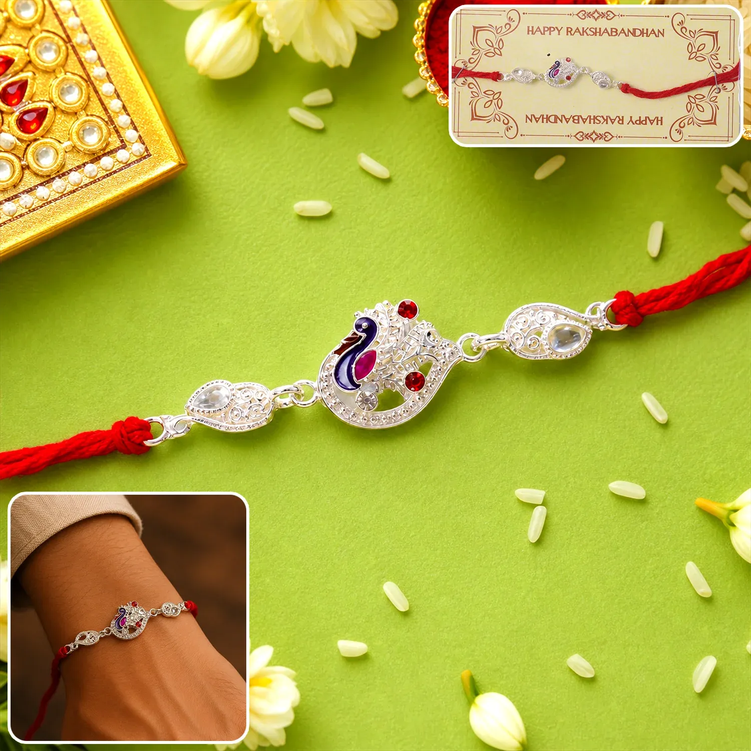 Premium Rakhi – Traditional Brother & Sister Gift for Rakshabandhan - Buy Online at Alikart