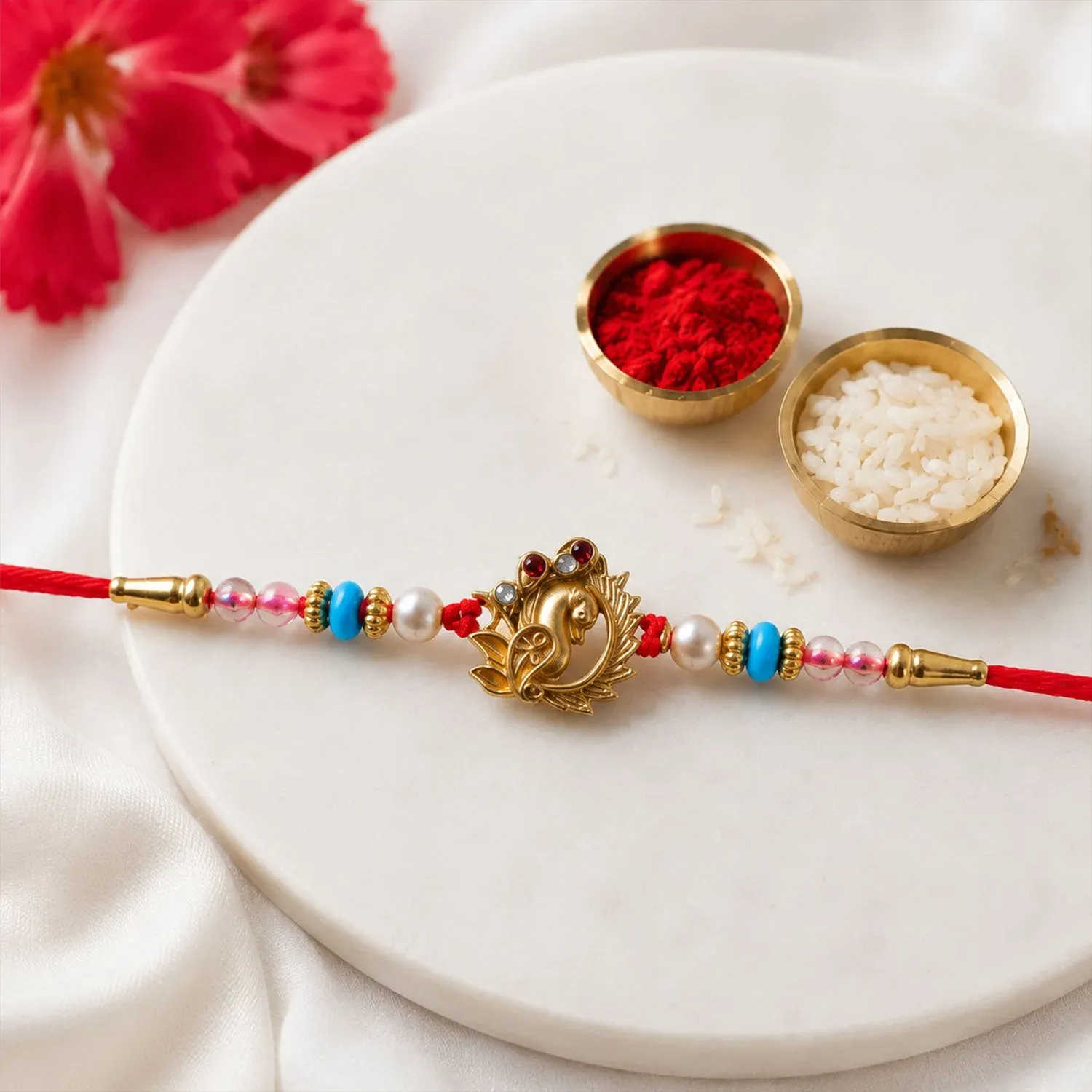 Premium Rakhi for Brother – Traditional & Designer Festive accessory - Buy Online at Alikart
