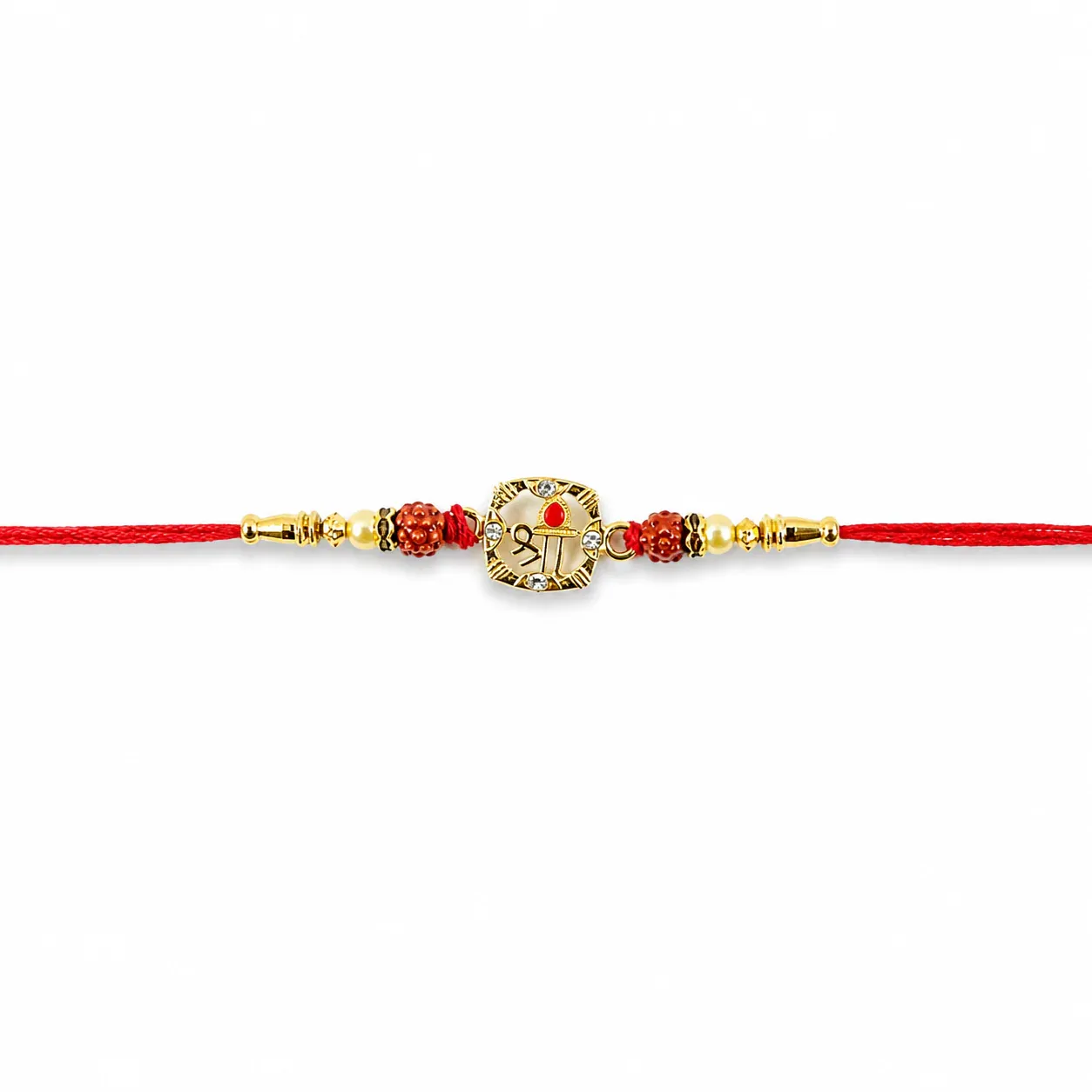Rudraksha Rakhi – Elegant Traditional Festival Accessory - Detailed Feature View 5