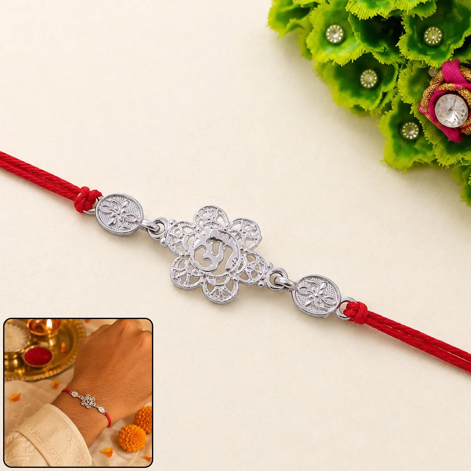 Premium Rakhi – Traditional Design with Decorative Beads and Stylish Appeal - Buy Online at Alikart