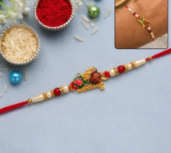 Rakhi for Brother – Beautiful festive thread with peacock feather