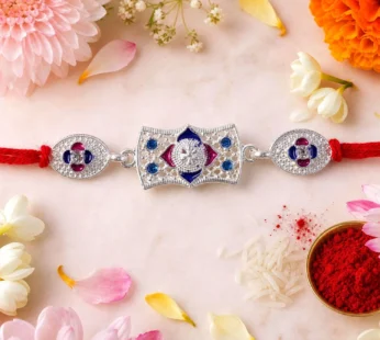 Premium Designer Shape Stone Studded Designer Premium Traditional Rakhi for Brother