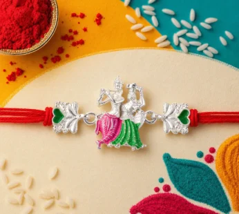 Religious Radha Krishna Motif Rakhi – Rakhi for Brother