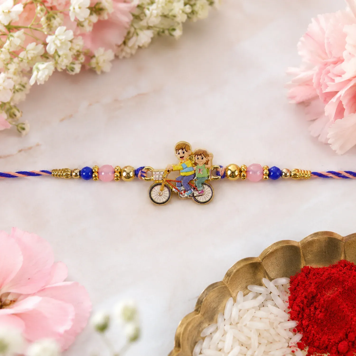 Premium Brother Sister Bicycle Kids Designer Rakhi For Brother - Buy Online at Alikart