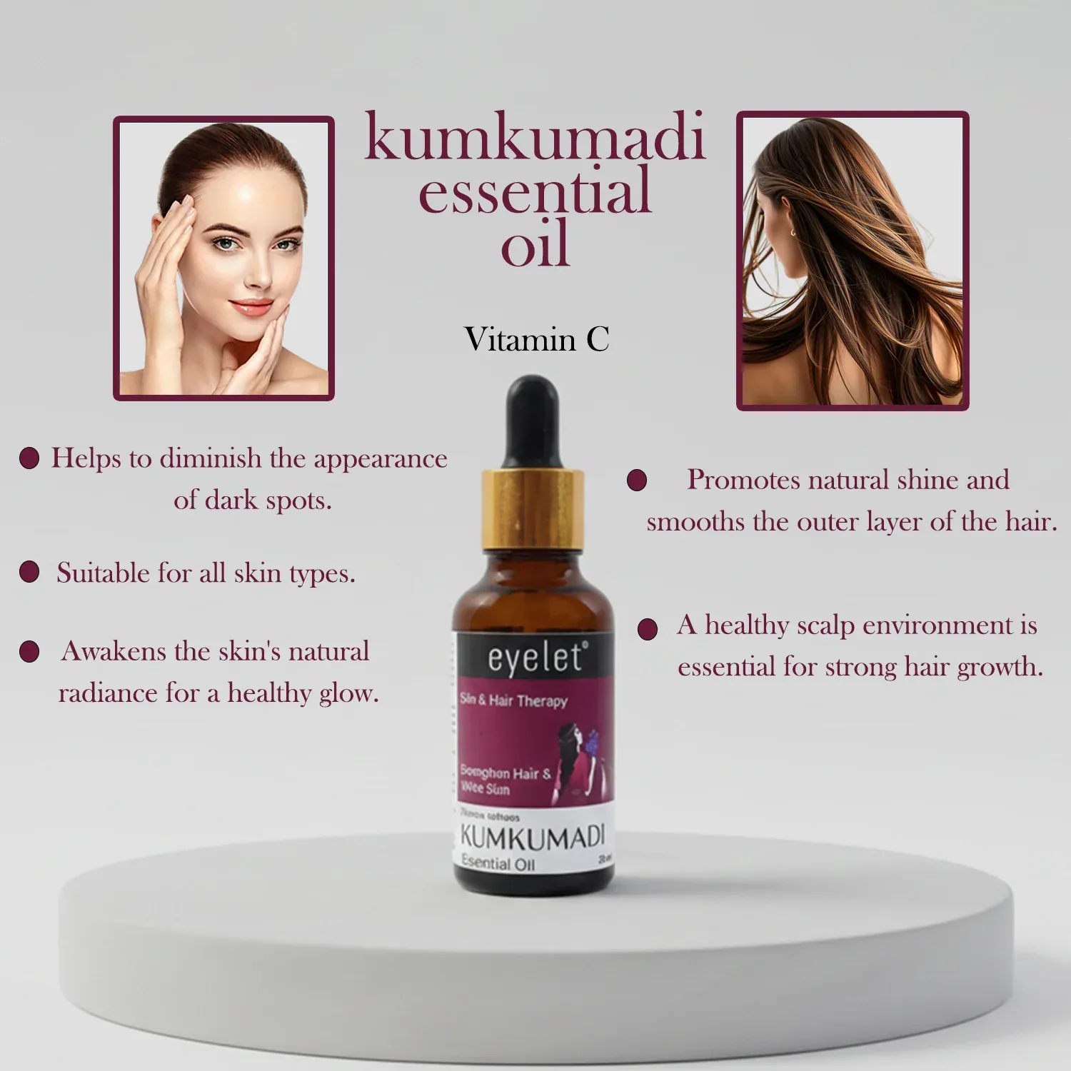 Premium Kumkumadi Essential Oil – Radiant Skin & Hair Therapy 30ml - Buy Online at Alikart