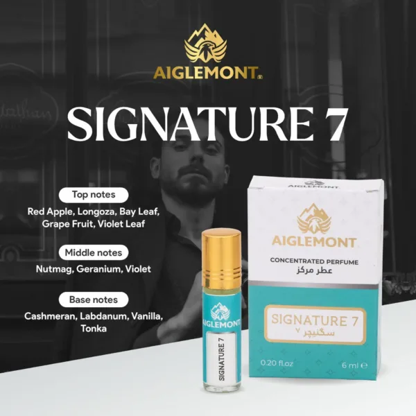 Signature 7 Attar – Alcohol Free, Long Lasting Roll-On Fragrance