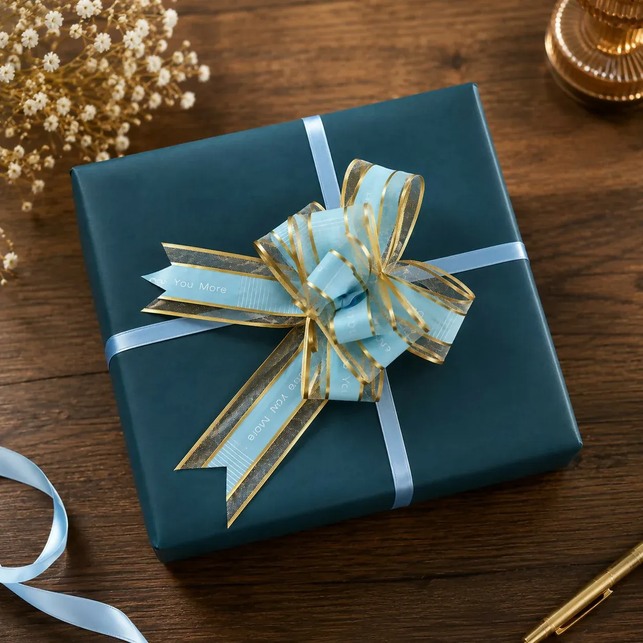 Premium Pull Bow Gift Wrapping Ribbon – Elegant & Reusable for Special Occasions - Buy Online at Alikart