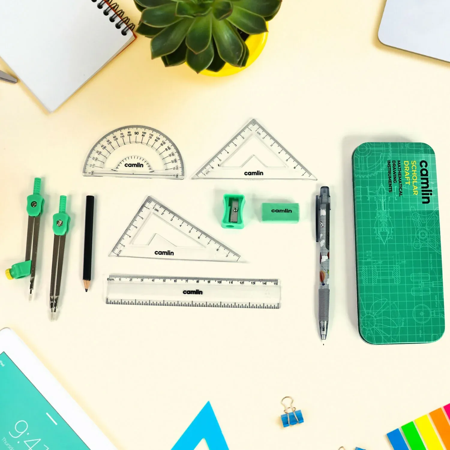 Premium Mathematical Drawing Instruments Box – Precision Kit with Free 0.7 mm Mechanical Pencil - Buy Online at Alikart