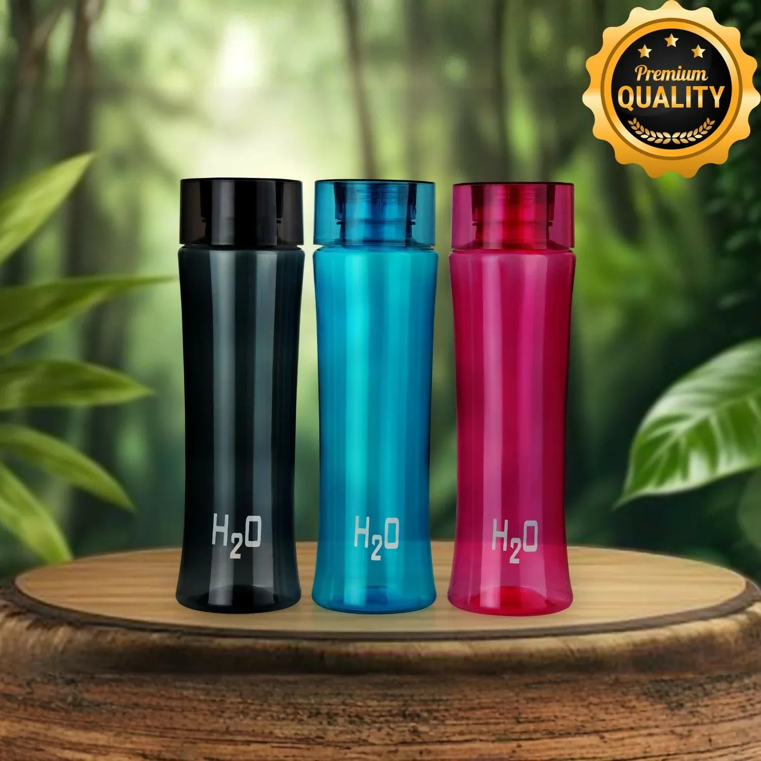 Premium Slim PET Water Bottle 3 Pc Set – BPA-Free & Leak-Proof Design - Buy Online at Alikart