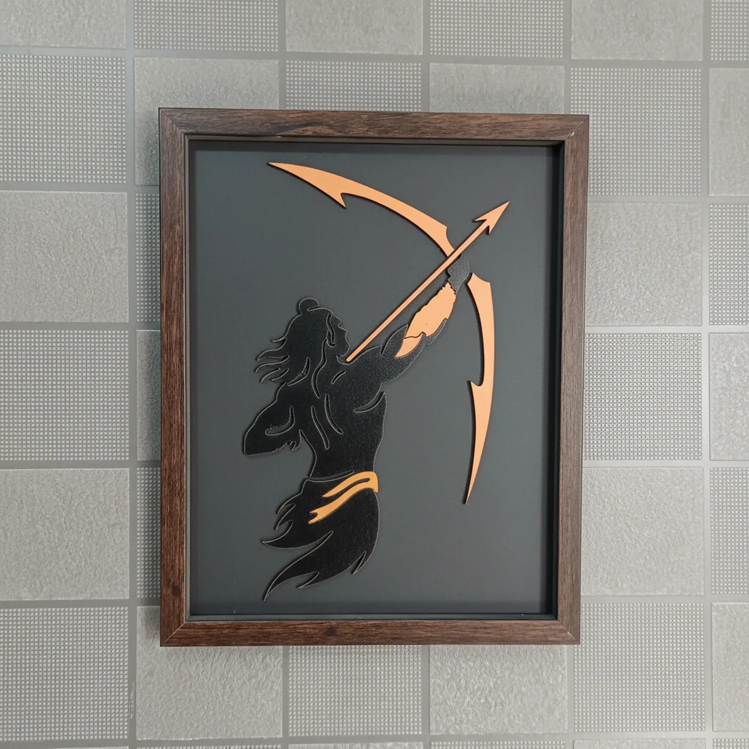 Lord Ram Wall Art Frame – Modern Minimalist Devotional Decor - Detailed Feature View 6