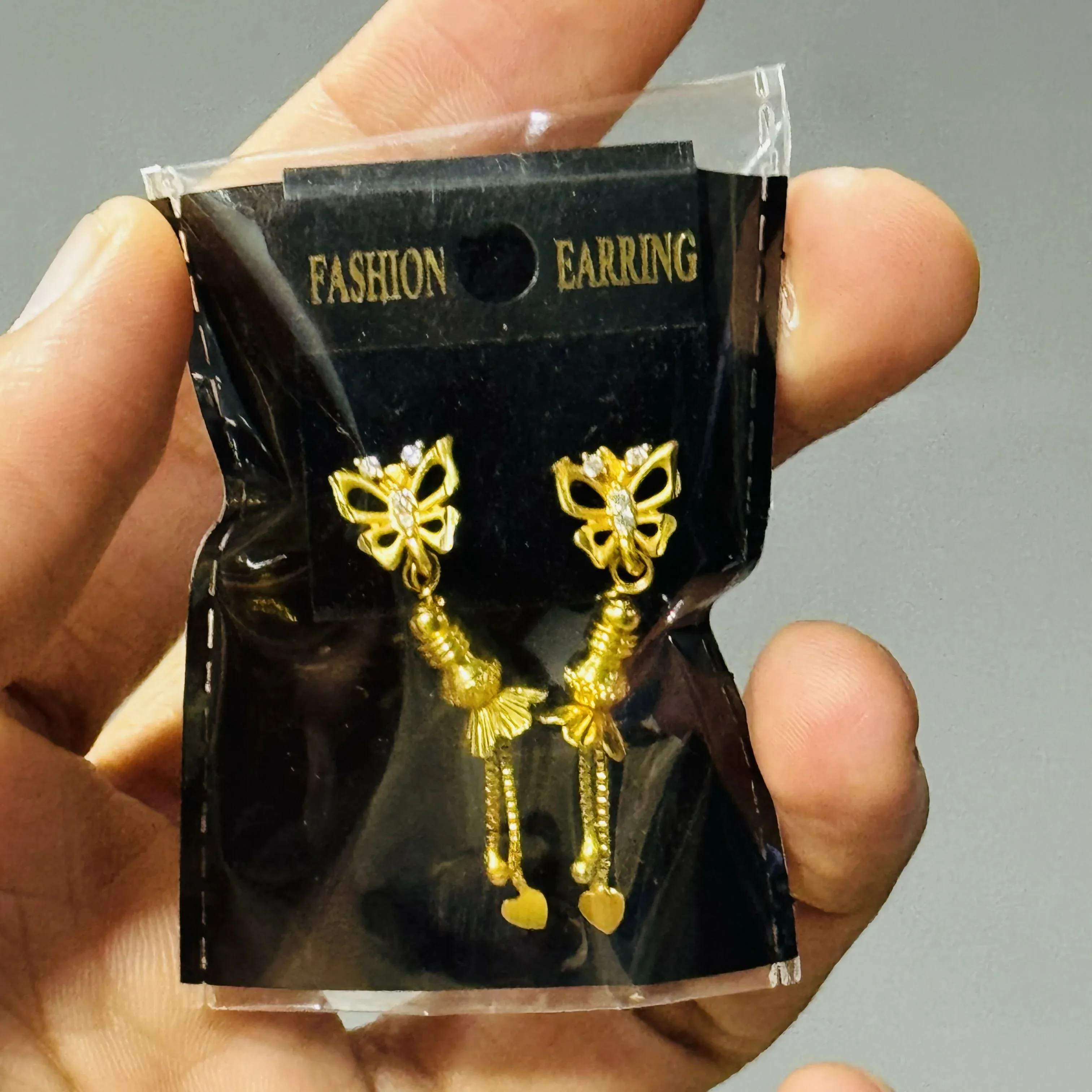 Small Size Earrings – Elegant Gold Dangle for Every Day Wear - Detailed Feature View 4