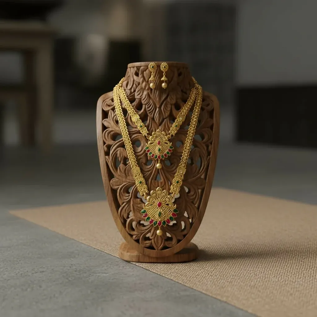 Premium Two Layered Jewellery Necklace Set for Girls and Women. - Buy Online at Alikart